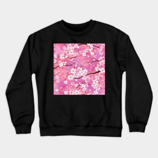 Cherry Blossom Silk: A Soft and Elegant Fabric Pattern for Fashion and Home Decor #1 Crewneck Sweatshirt
